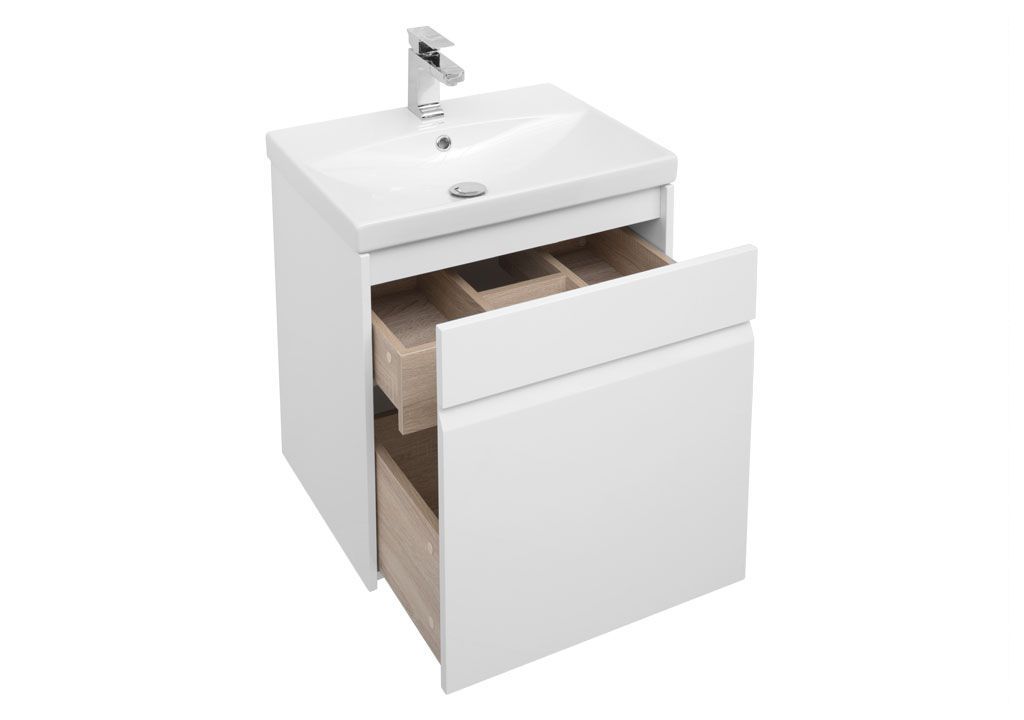 Тумба под раковину Aquanet Палермо 60 белый sun-id-275423 - Вид №3