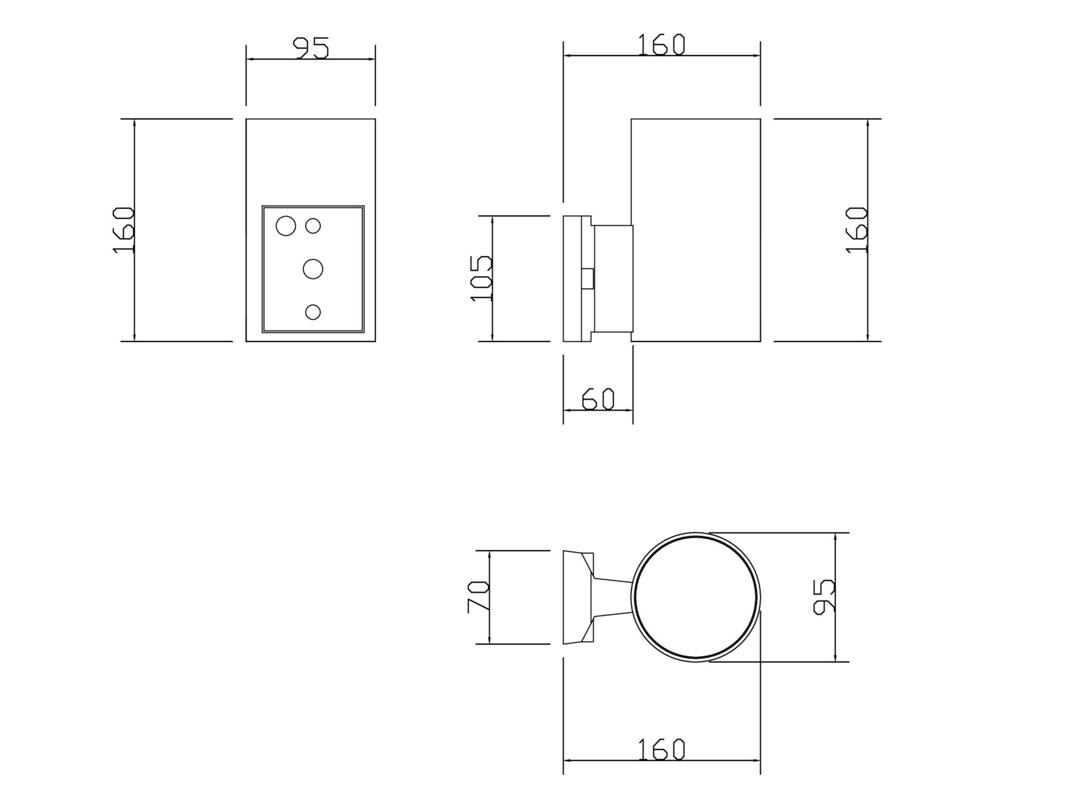 Настенный светильник для наружного применения Maytoni Rando бра ARCH-00118742 - Вид №3
