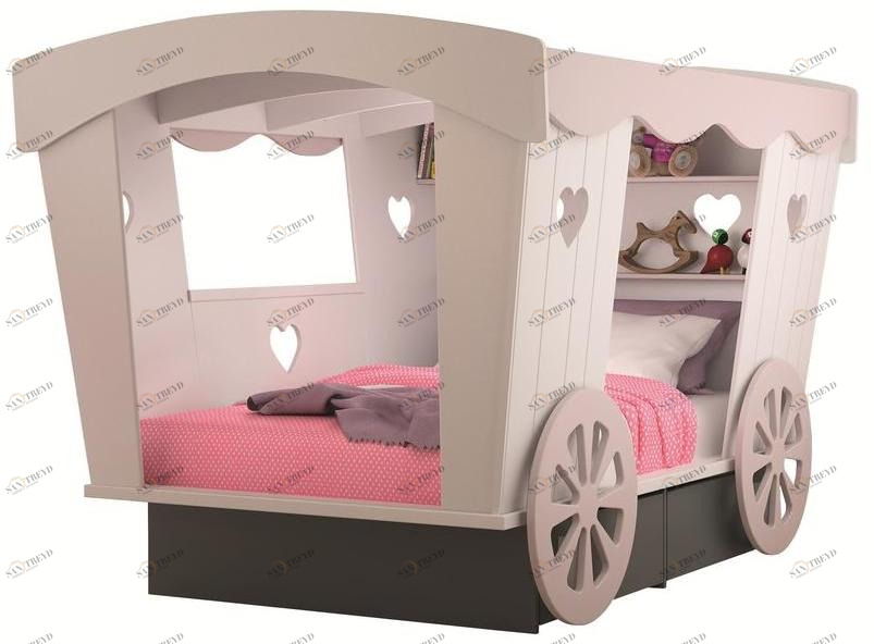 Mathy by Bols Полуторная односпальная кровать из МДФ Lits creatifs sun-id-1514575