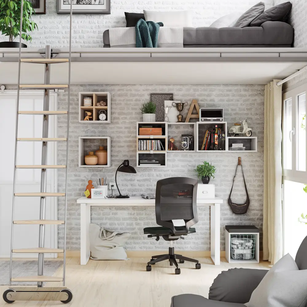 Стеллаж SPACEO KUB 1К, 36х36х31,7 см, цвет белый STLM-2018908 - Вид №3