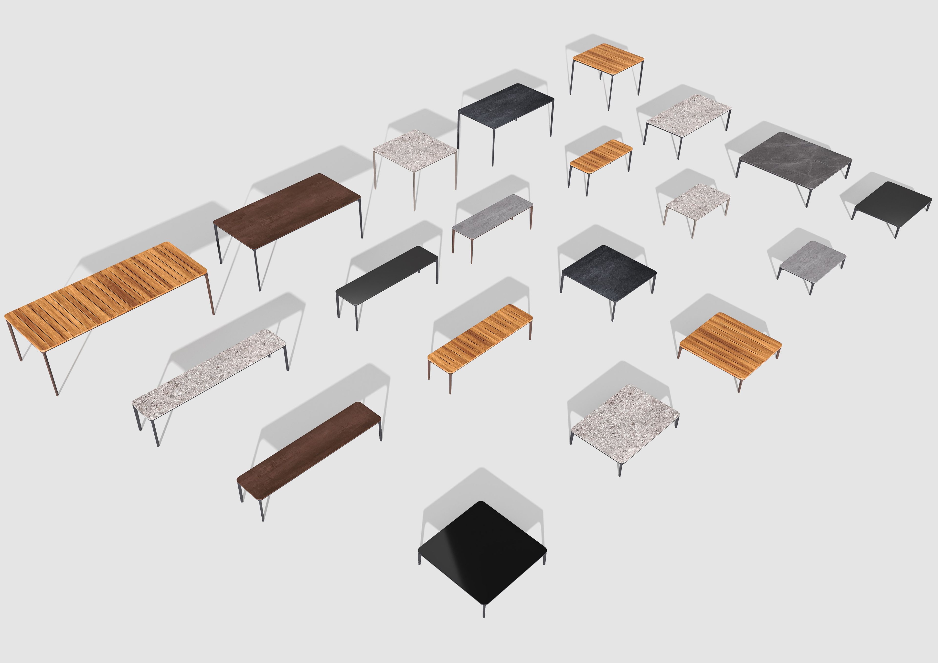 Керамическая садовая скамейка Sovet Italia тонкий ARCH-00035682 - Вид №2