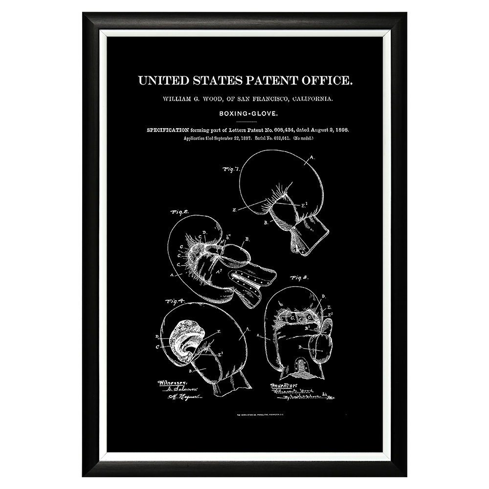896519424_1818 Арт-постер «Патент на боксерские перчатки» Object Desire 
