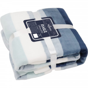 84378930 Плед «» 180x200 см фланель цвет голубой Gradient