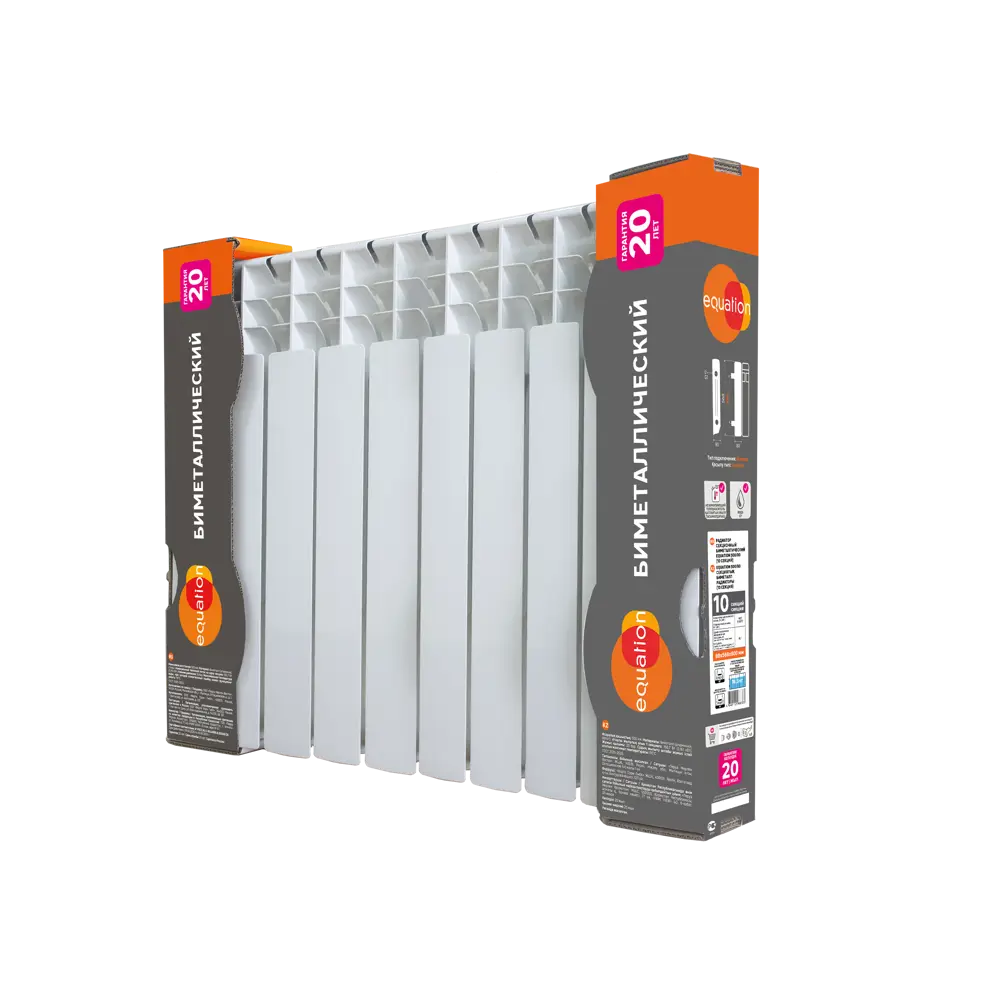 Радиатор EQUATION биметаллический 10 секций для эффективного обогрева 86565620 STLM-0070088 - Вид №6