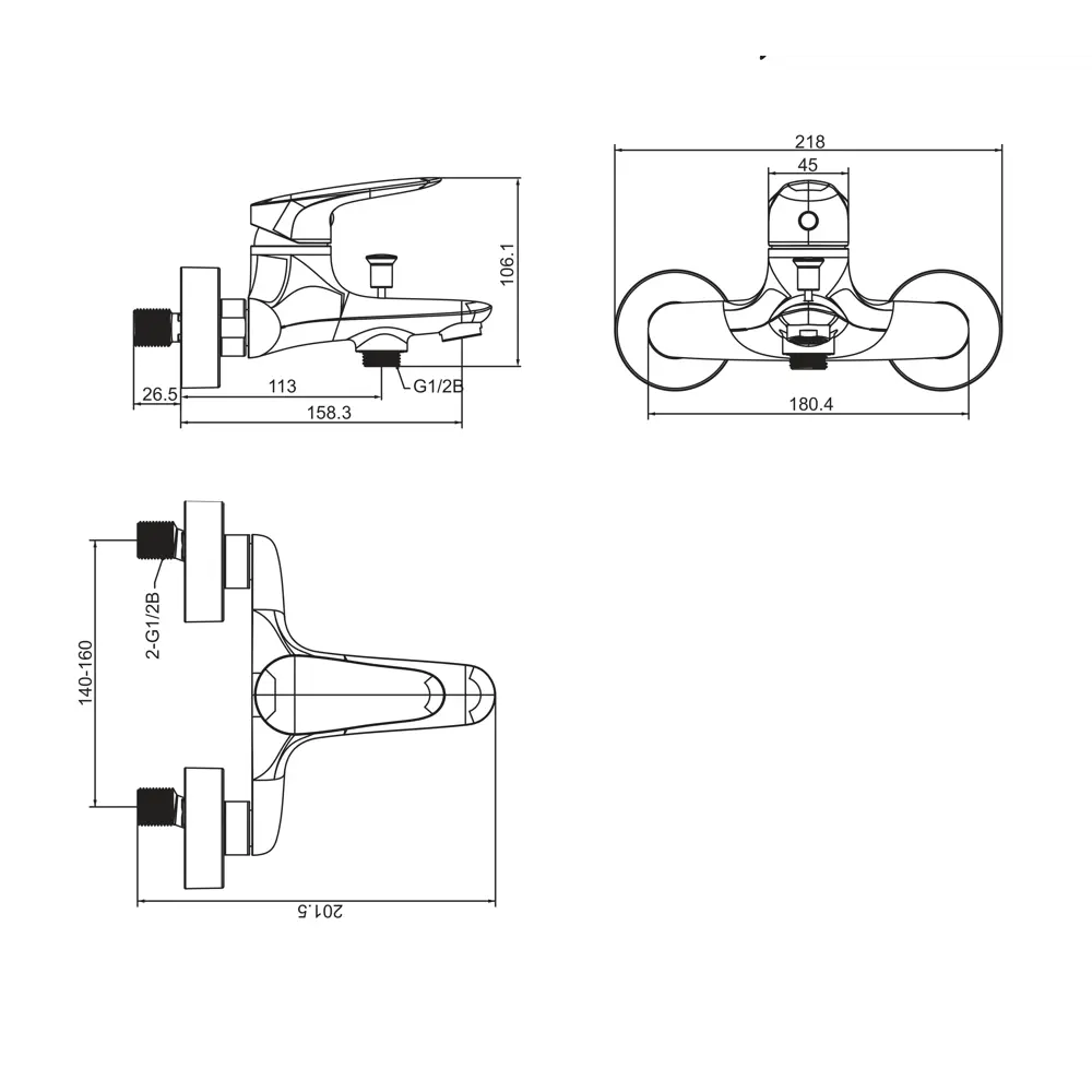 Jacob Delafon Elite - Смеситель для ванны с керамическим картриджем 88531921 STLM-0985710 - Вид №3