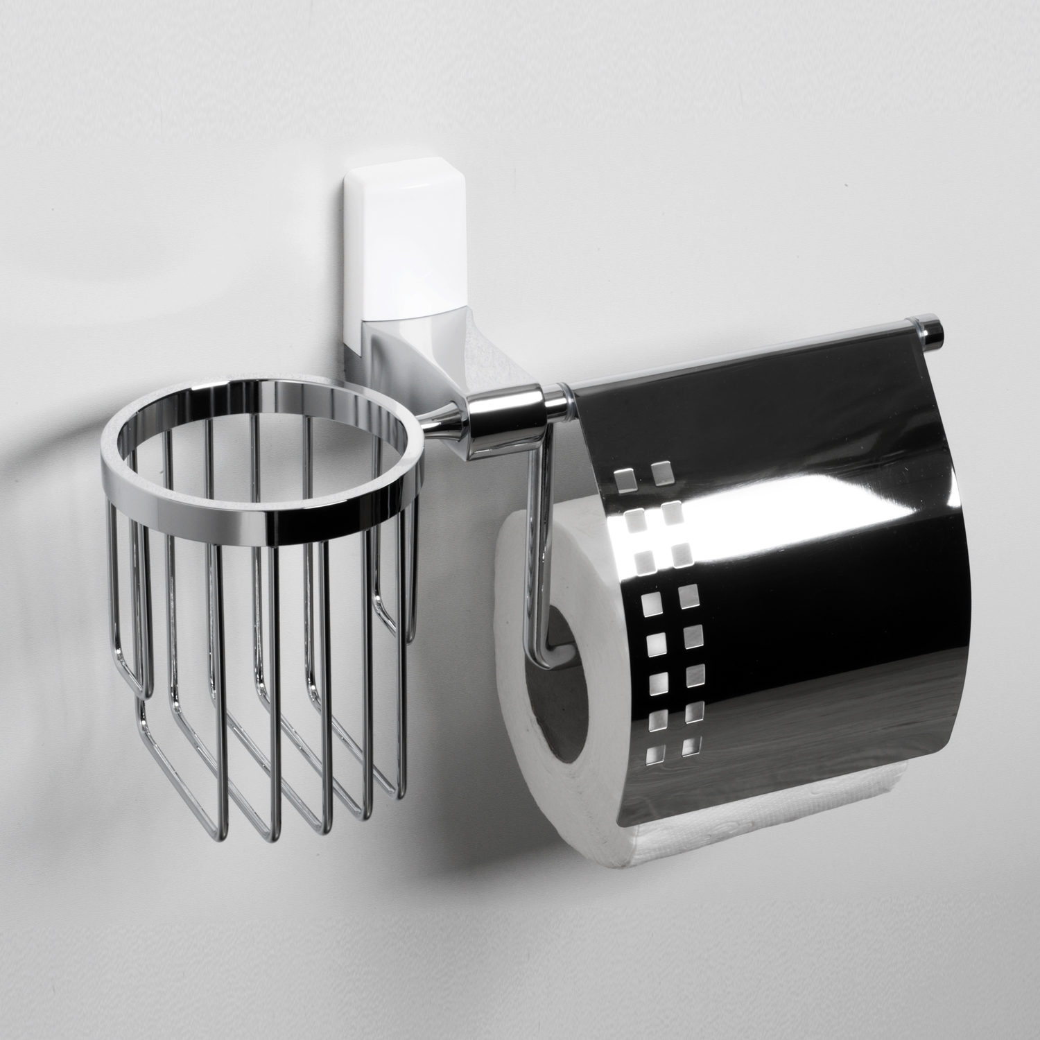 K-5059WHITE Leine Держатель туалетной бумаги и освежителя WasserKRAFT Leine K-5000WHITE 