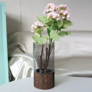 Ваза Santreyd Tina — прозрачно-серая стеклянная элегантность для интерьера 87908772