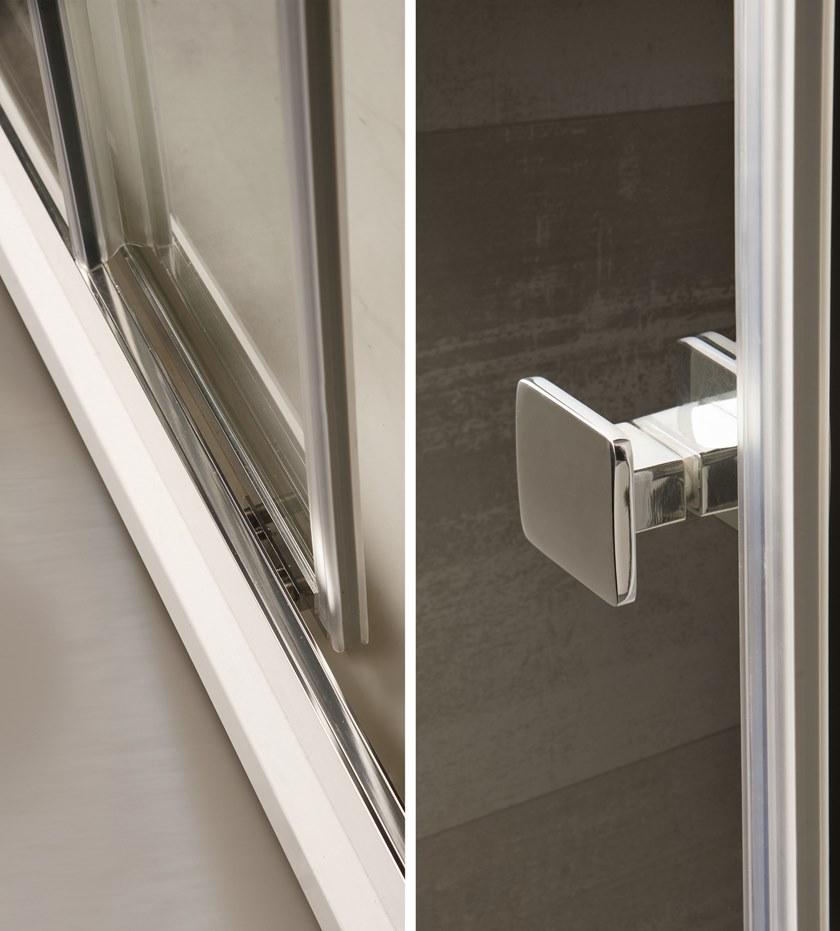 Gruppo Treesse Прямоугольная душевая кабина из хрусталя с поддоном и раздвижной дверцей Sistema doccia sun-id-1390346 - Вид №2