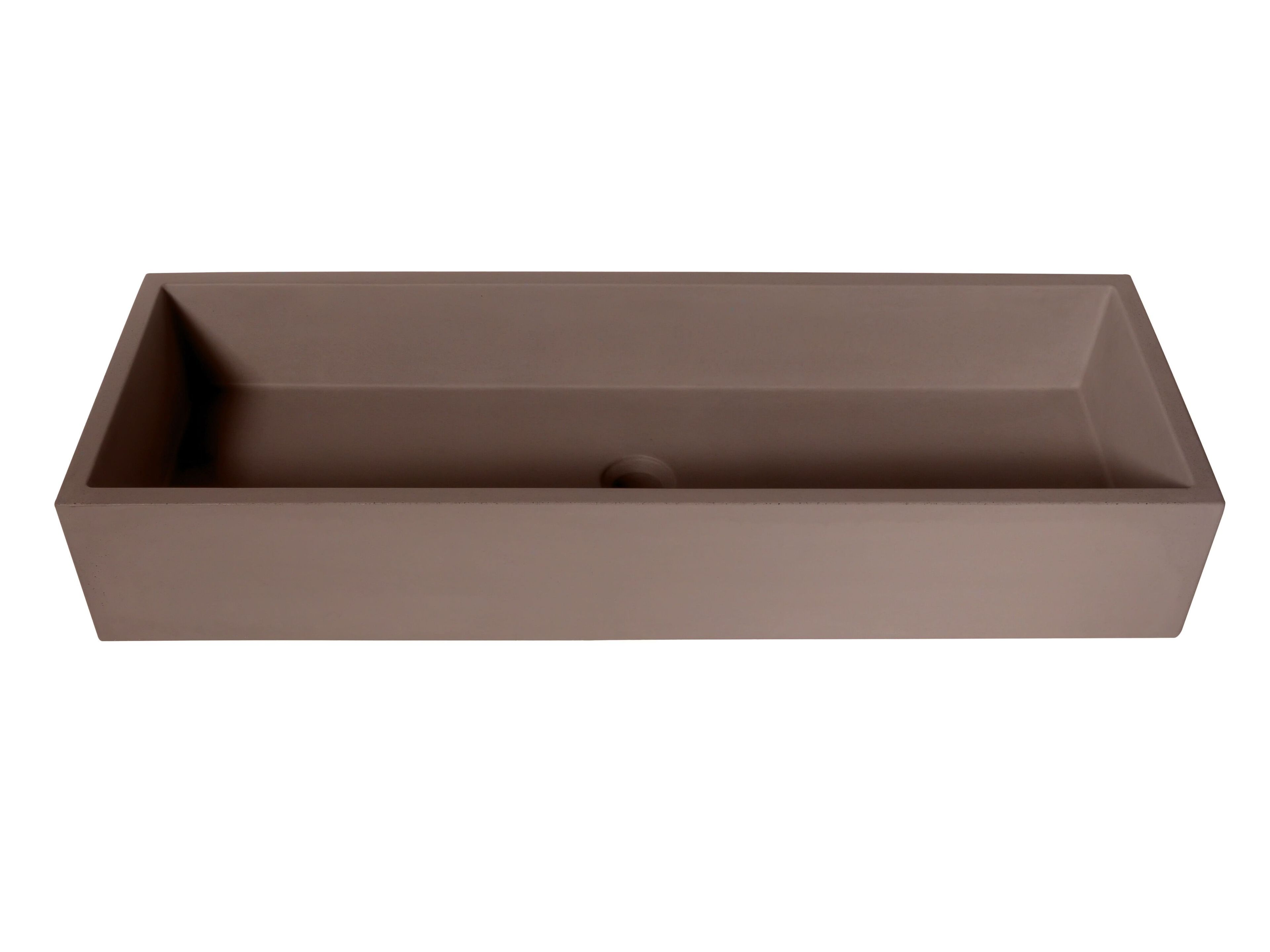 Бетонная столешница с одной прямоугольной раковиной URBI et ORBI IMMISSIO 90 ARCH-00042165