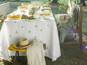 Alexandre Turpault Скатерть льняная Vert galant