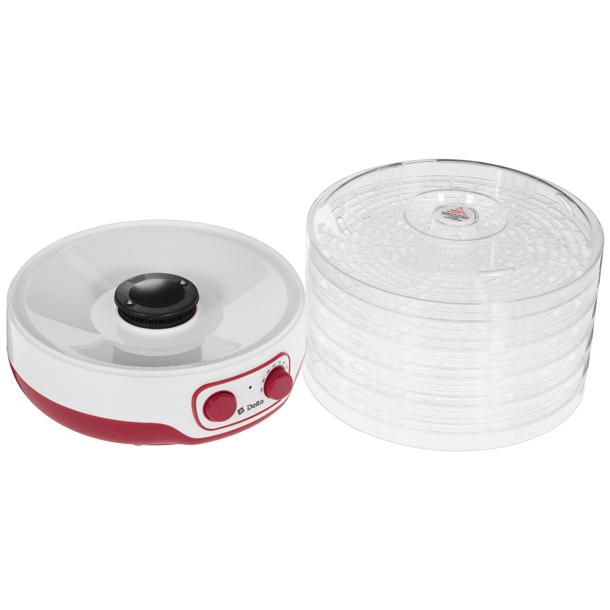 5300246 Сушилка для овощей и фруктов Delta DL-6890 красный STDN-0053590 - Вид №5