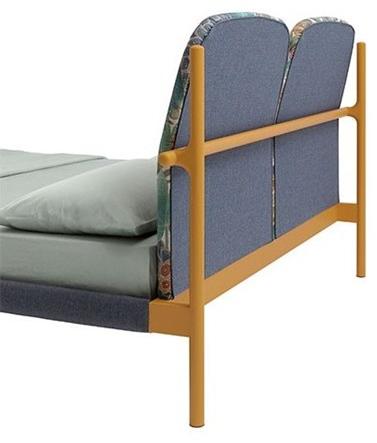 Zanotta Двуспальная кровать в современном стиле из ткани с мягким изголовьем sun-id-1514240 - Вид №2