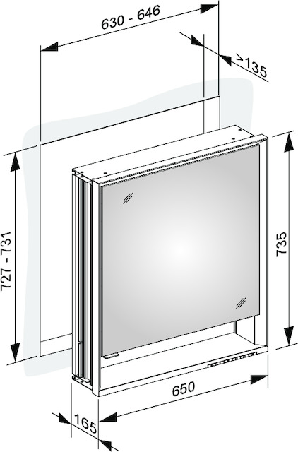 14311171205 Зеркальный шкаф KEUCO Royal Lumos - Вид №3