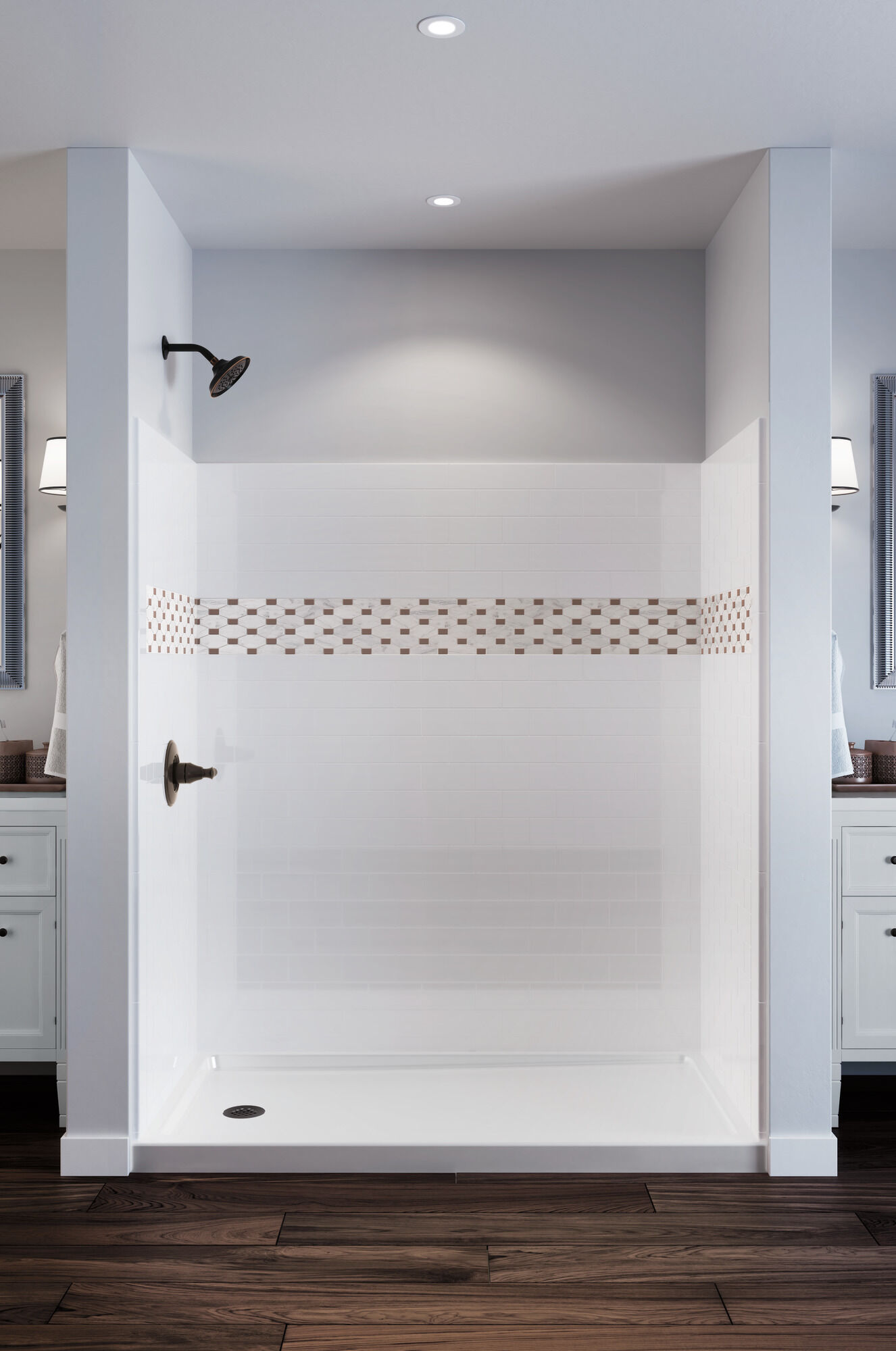 Подставка для душа 60 x 32 дюйма - левый слив Delta Faucet 40094L - Вид №2