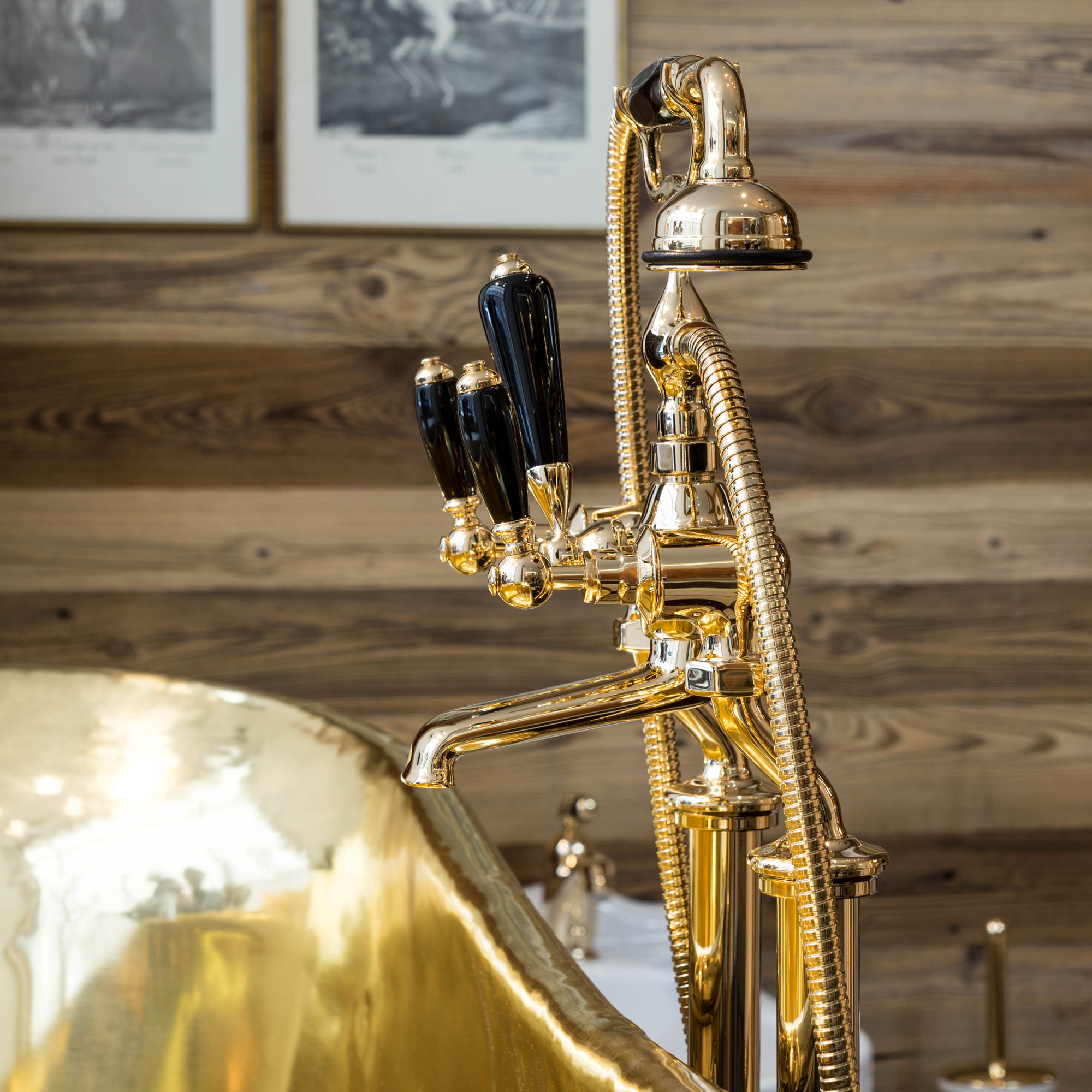 Traditional bathrooms BRIGHTON ¾ “смеситель для ванны и душа Tb330.514bl.ag  - Вид №3