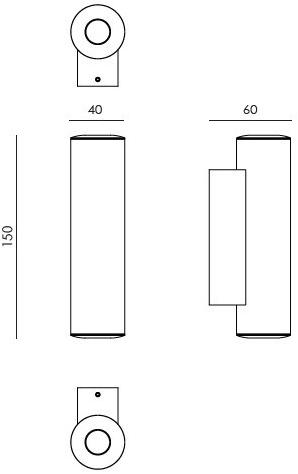 NEXO LUCE Настенный светодиодный проектор для улицы из алюминия Wall-ceiling-floor nexo luce 2630 - Вид №2