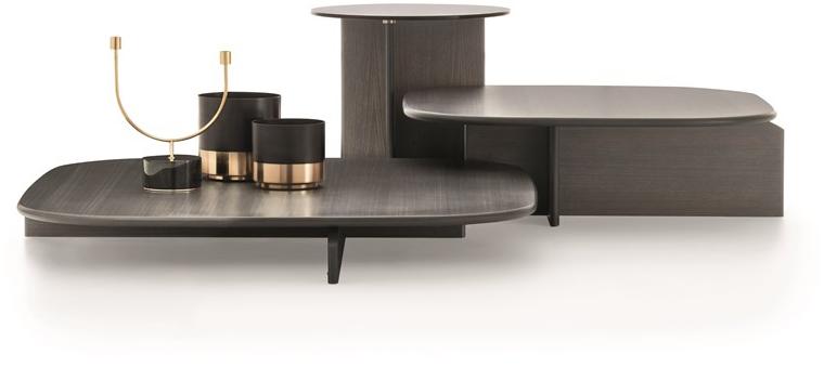 Ditre Italia Круглый журнальный столик из дерева и стекла sun-id-1444912 - Вид №3