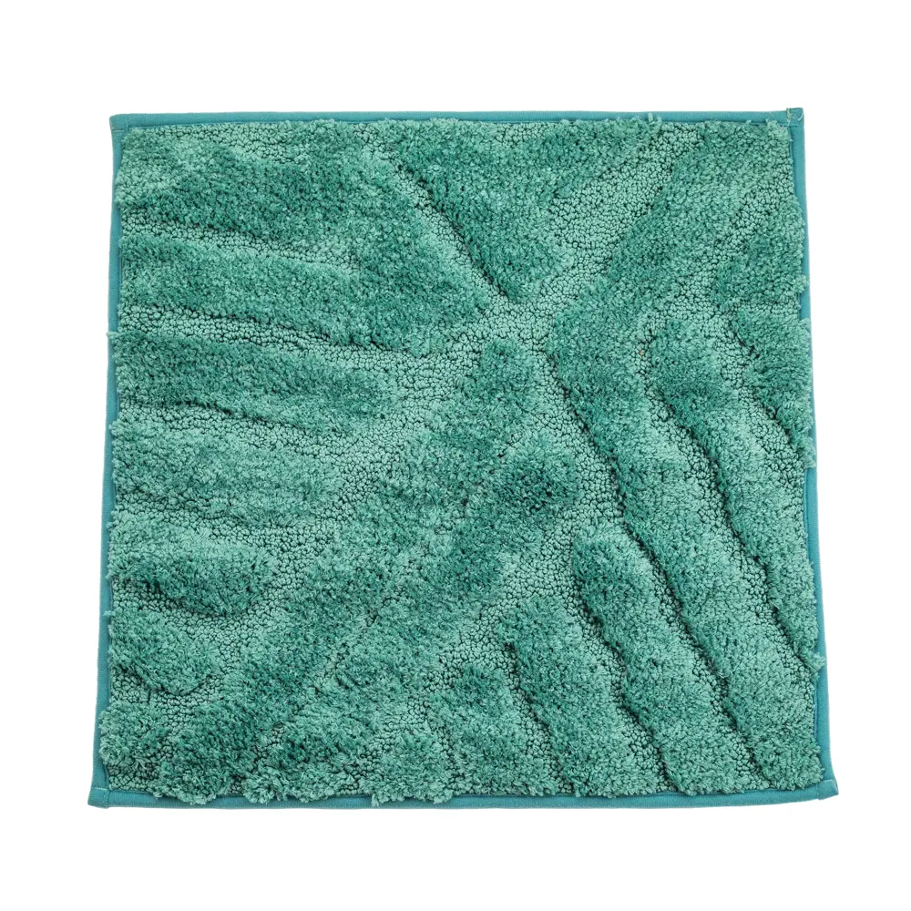Коврик SWENSA Noor для ванной 50×50 см бирюзовый 89379327 STLM-1375714