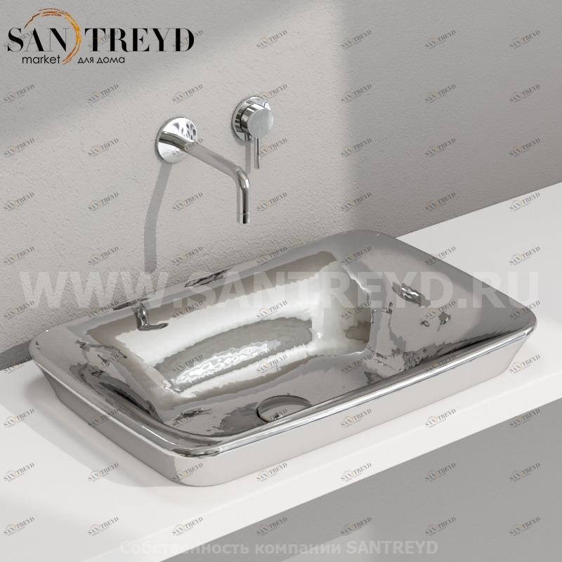 GE060PL Встроенная раковина под столешницу прямоугольная Ceramica Globo GENESIS