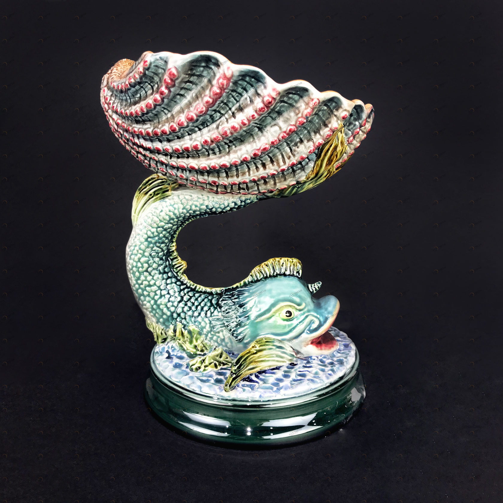 Конфетница "Морское царство" (морская волна) PROVANSFAIENCE sun-id-994640