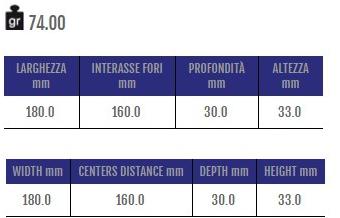 Cosma Ручка мебельная мостовая из замака  12969  - Вид №1