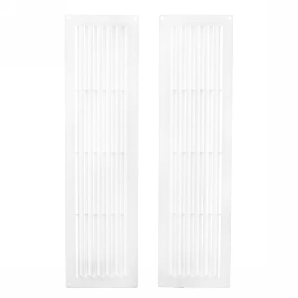 Решётка вентиляционная Вентс МВ 450/2 124x462 мм пластик цвет белый STLM-2115521 - Вид №1