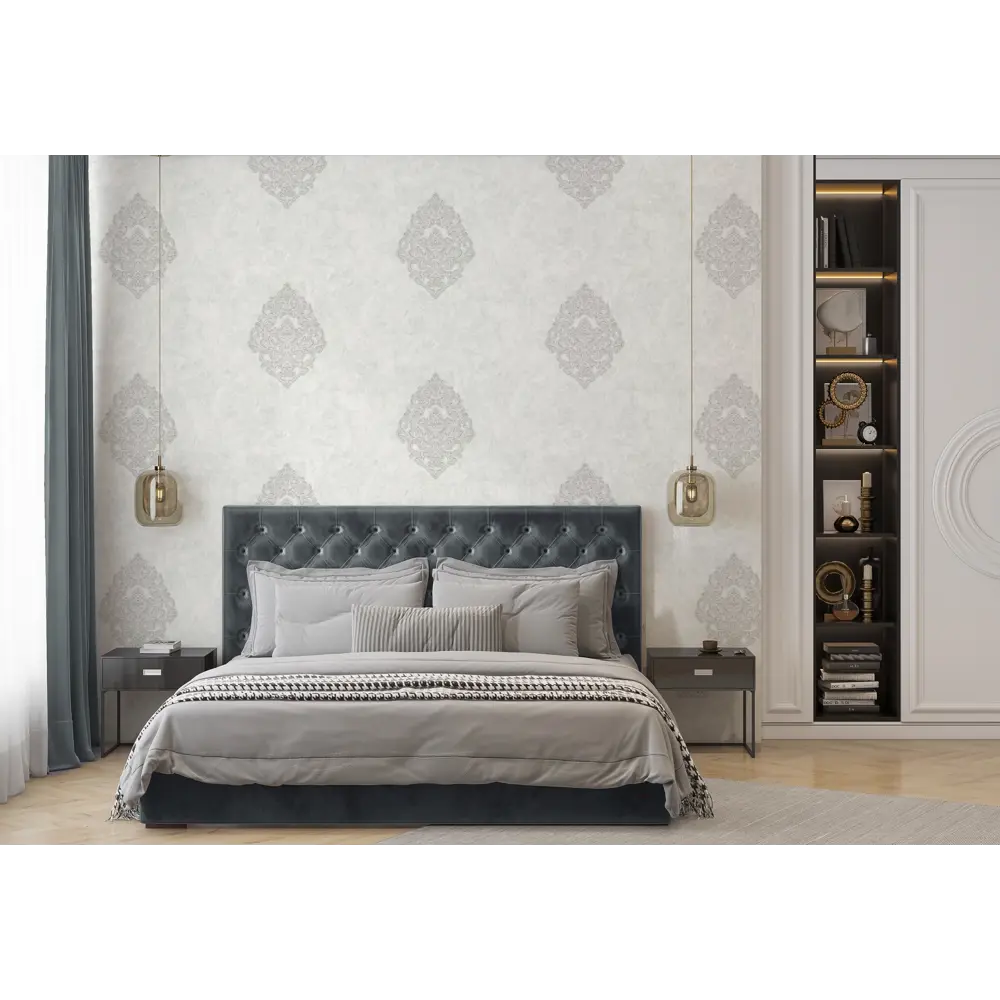 Обои флизелиновые Wallsecret Monarch белые 1.06 м 8770-20 STLM-2132643 - Вид №4