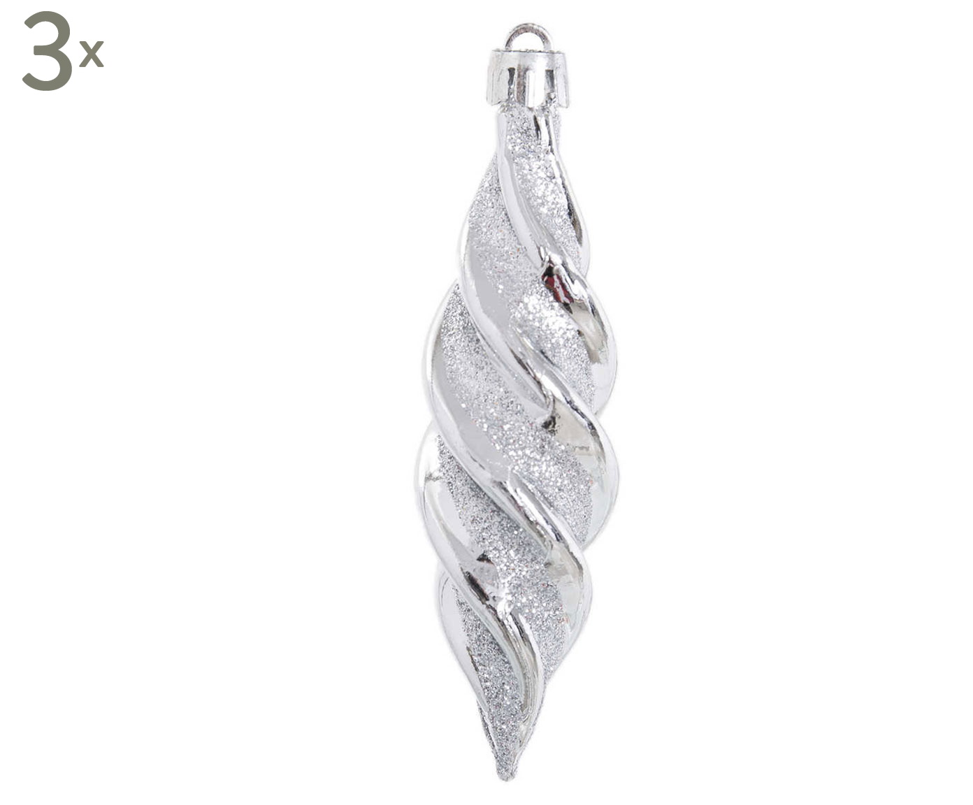 DZ-088-031 елочная игрушка, набор 3шт TO4ROOMS  - Вид №1