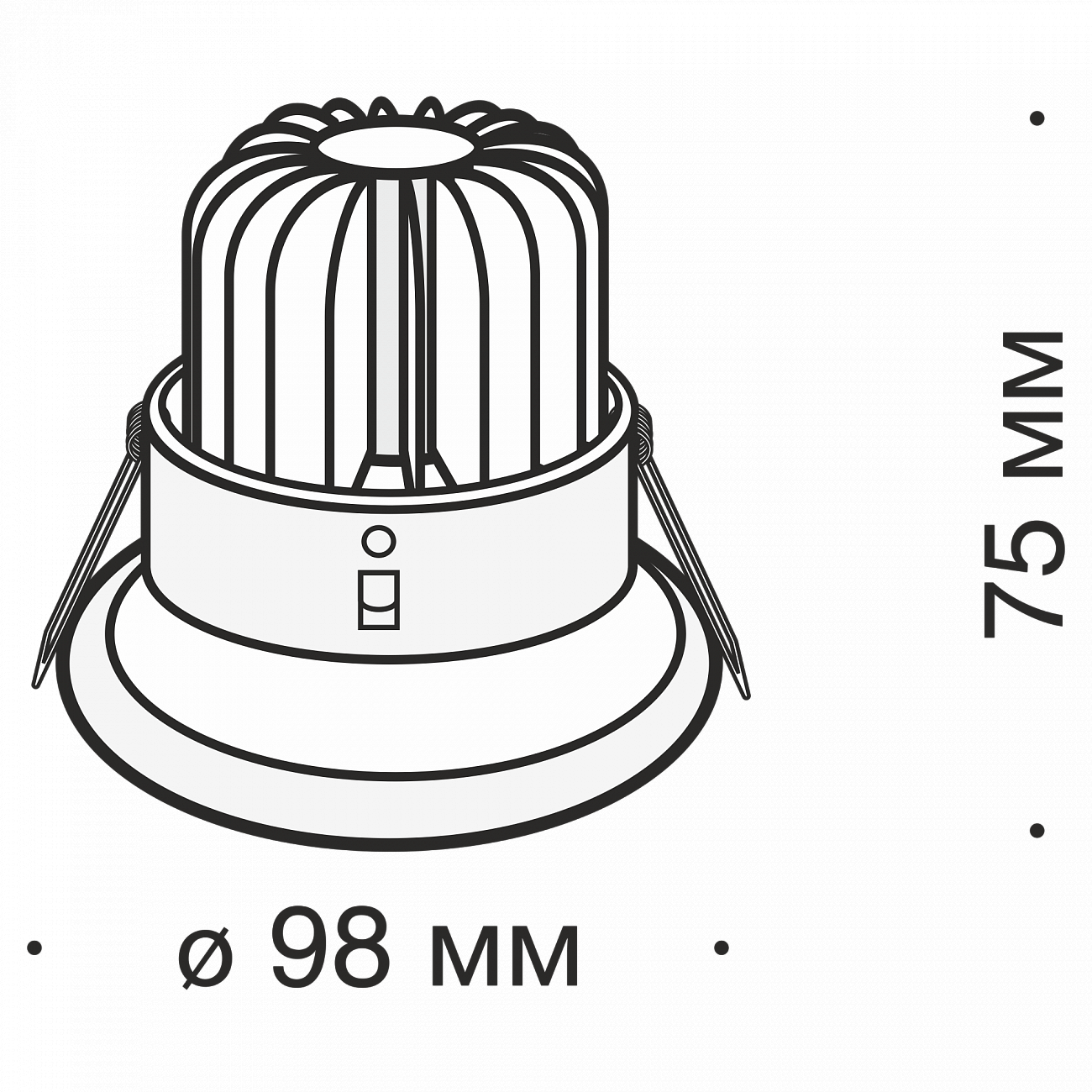 Встраиваемый спот белый Technical Zoom DL031 TECHNICAL DOWNLIGHT 00-3957230 Белый  - Вид №2