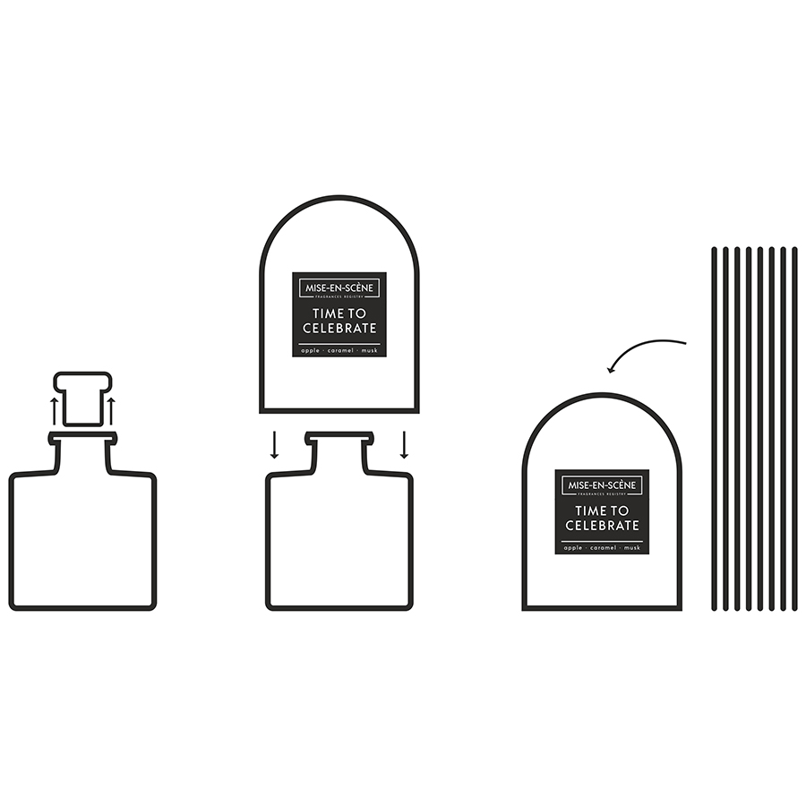 MK200WCMS Диффузор ароматический mise en scene, time to celebrate, 200 мл Ambientair  - Вид №4