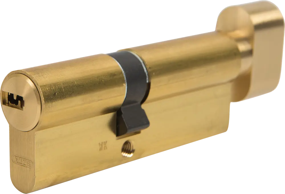82441701 Цилиндр Abus KD6MM Z35/K45, 35x45 мм, ключ/вертушка, цвет золото STLM-0027372