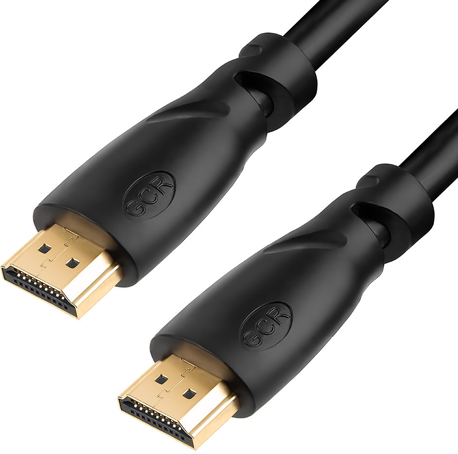 GCR-HM310-0.2m кабель 0.2m hdmi версия 1.4, 4k, 3d, 10.2 гбит/с, 30 awg, od7.3mm, экран, черный, Greenconnect Santreyd 