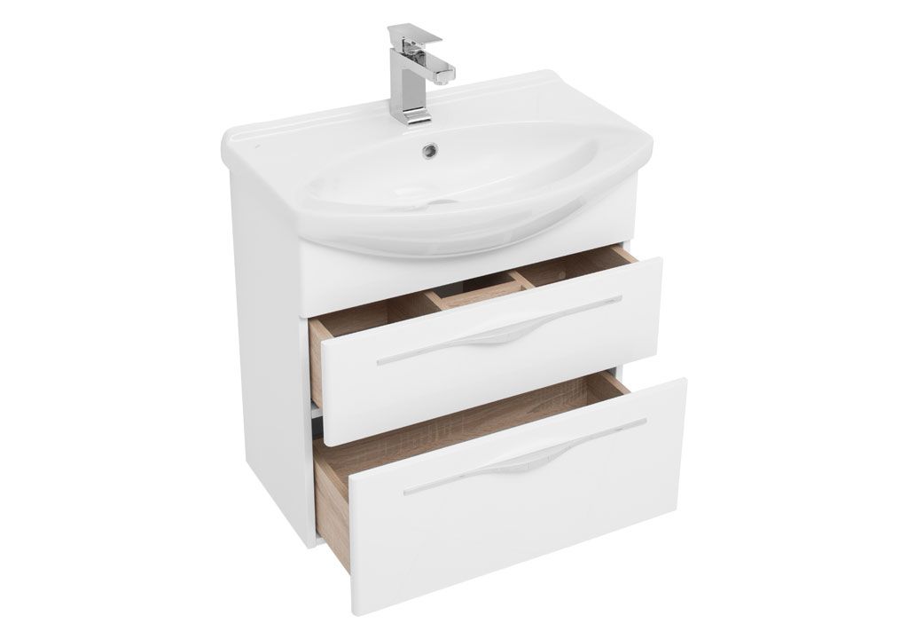 Тумба под раковину Aquanet Ирвин 65 белый sun-id-270533 - Вид №3