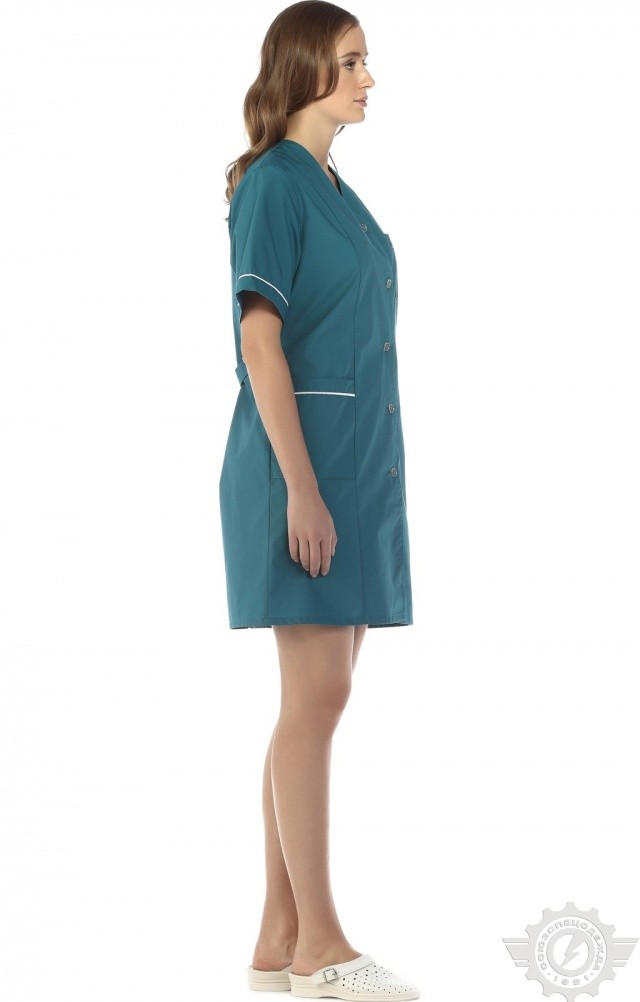 63250 Халат "Бриз" женский  Одежда для обслуживающего персонала  размер 58/170-176 Спецодежда  - Вид №9