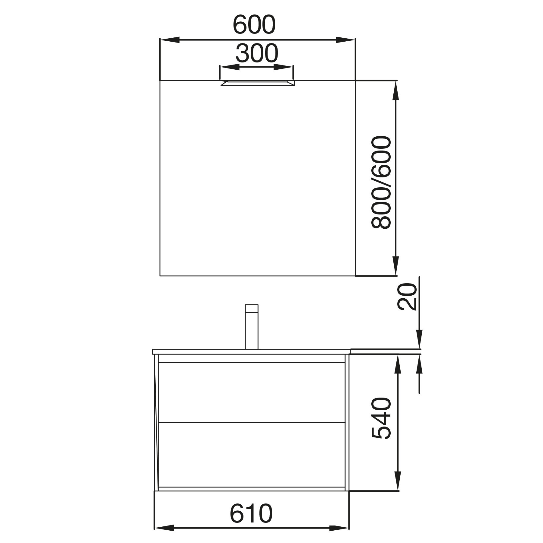 85006 SALGAR Комплект мебели для ванной Noja 600 1 ящик 1 место ДУБ КАЛЕДОНИЯ + Раковина + Зеркало + Свет Дуб Каледония - Вид №2