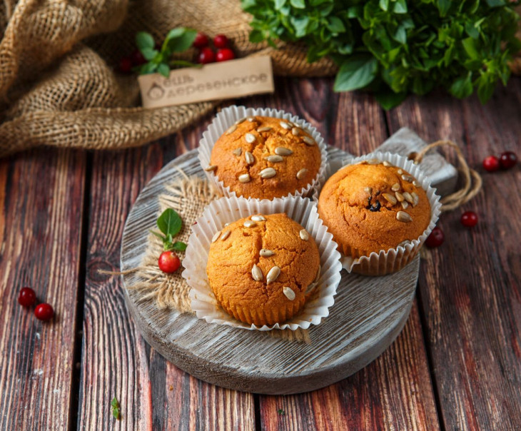 5691 Клюквенный кекс без глютена без сахара Вкусляндия 