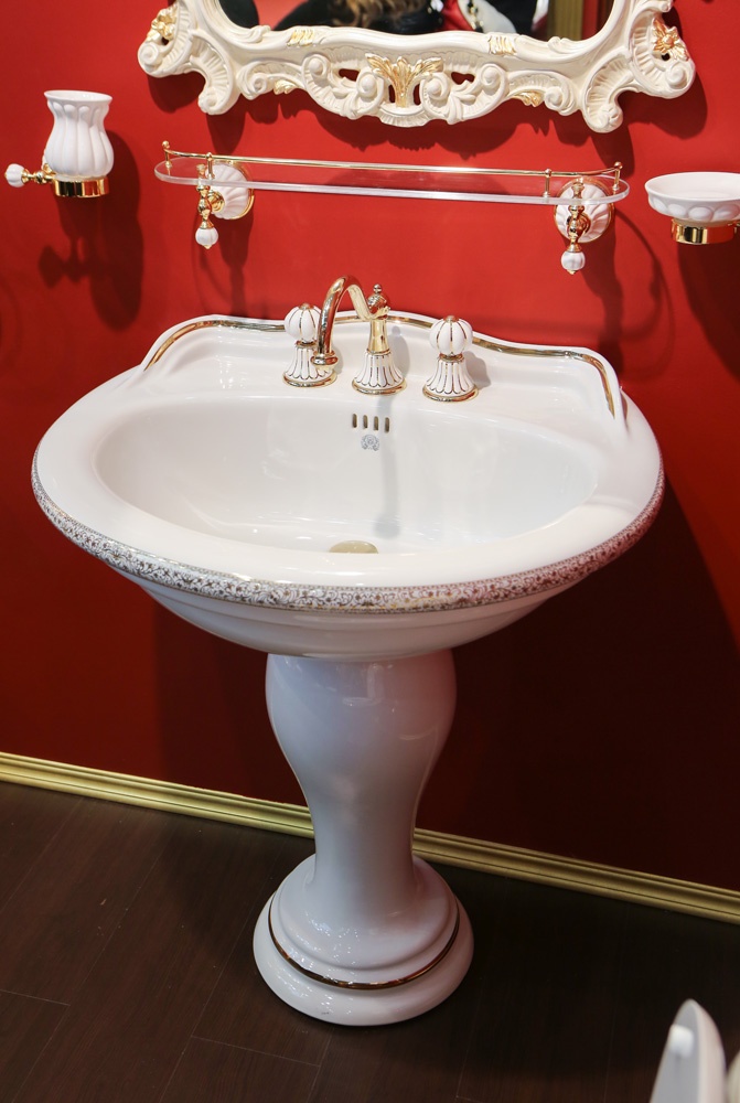 ML.MLD-25.773.d1 Подвесная раковина настенная круглая Migliore  золотая  - Вид №3