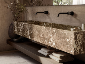 Прямоугольная подвесная раковина из натурального камня