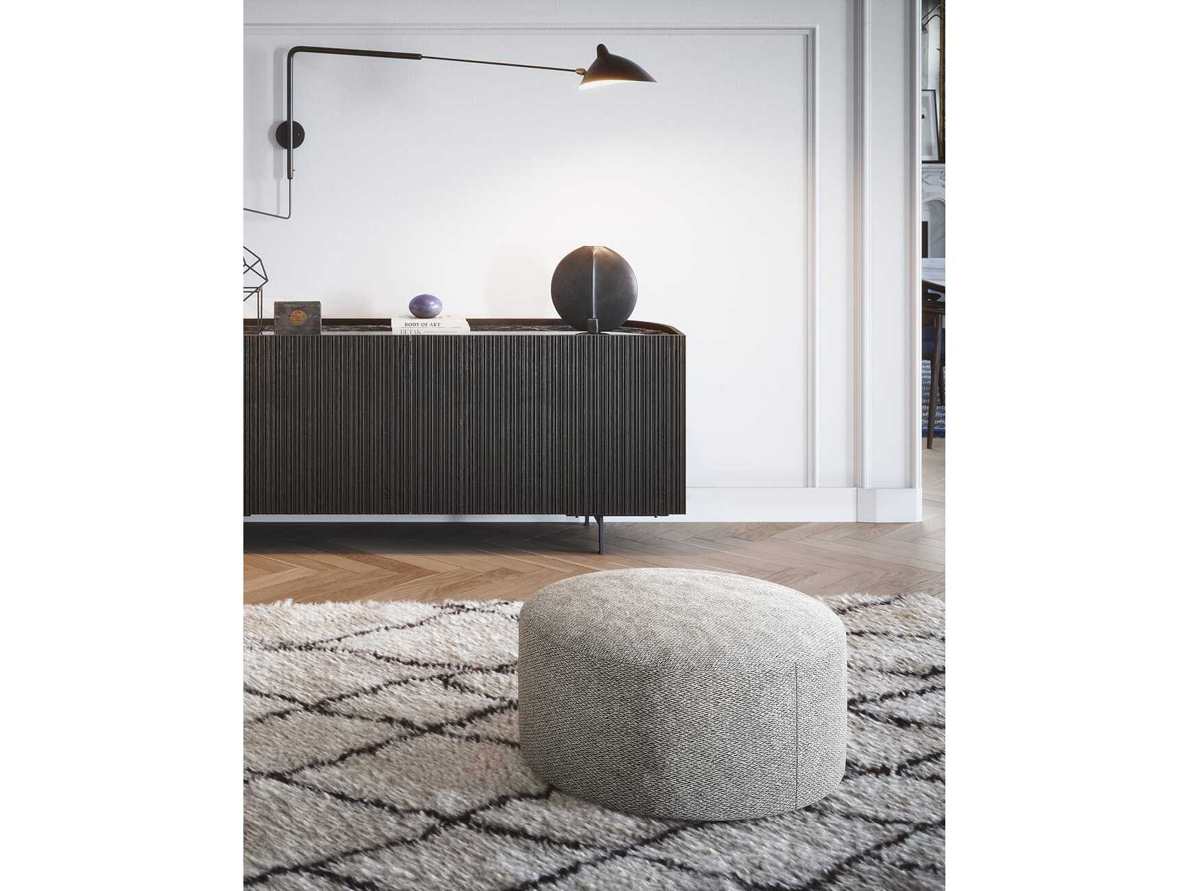 Круглый пуф из ткани Novamobili LOG ARCH-00086385 - Вид №5