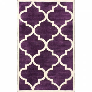 Ковер Trelli фиолетовый 240х330 DOLLY CAPRETS ДИЗАЙНЕРСКИЕ, ТРЕЛЬЯЖНЫЙ УЗОР 015139 Белый;фиолетовый