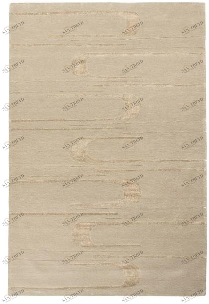 Toulemonde Bochart Однотонный прямоугольный коврик ручной работы The designers sun-id-1497120