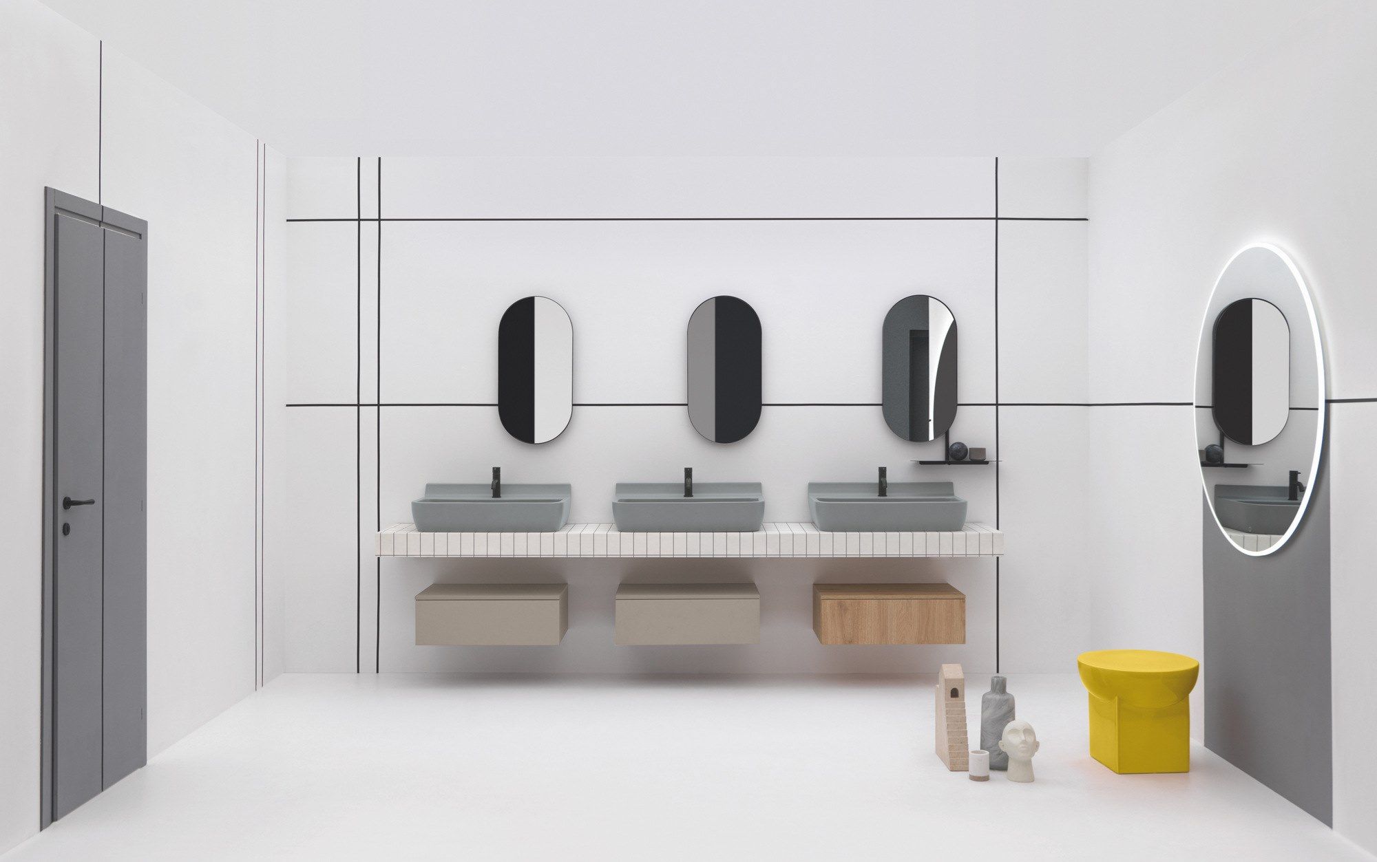 Керамическая прямоугольная раковина Axa корни ARCH-00141584 - Вид №9