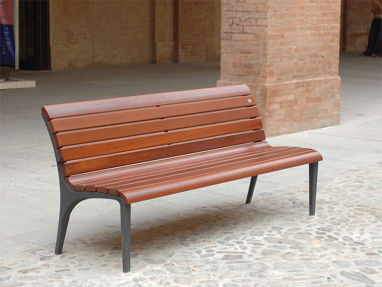 Скамья iroko со спинкой Fi.Ma Реджо ARCH-00147622