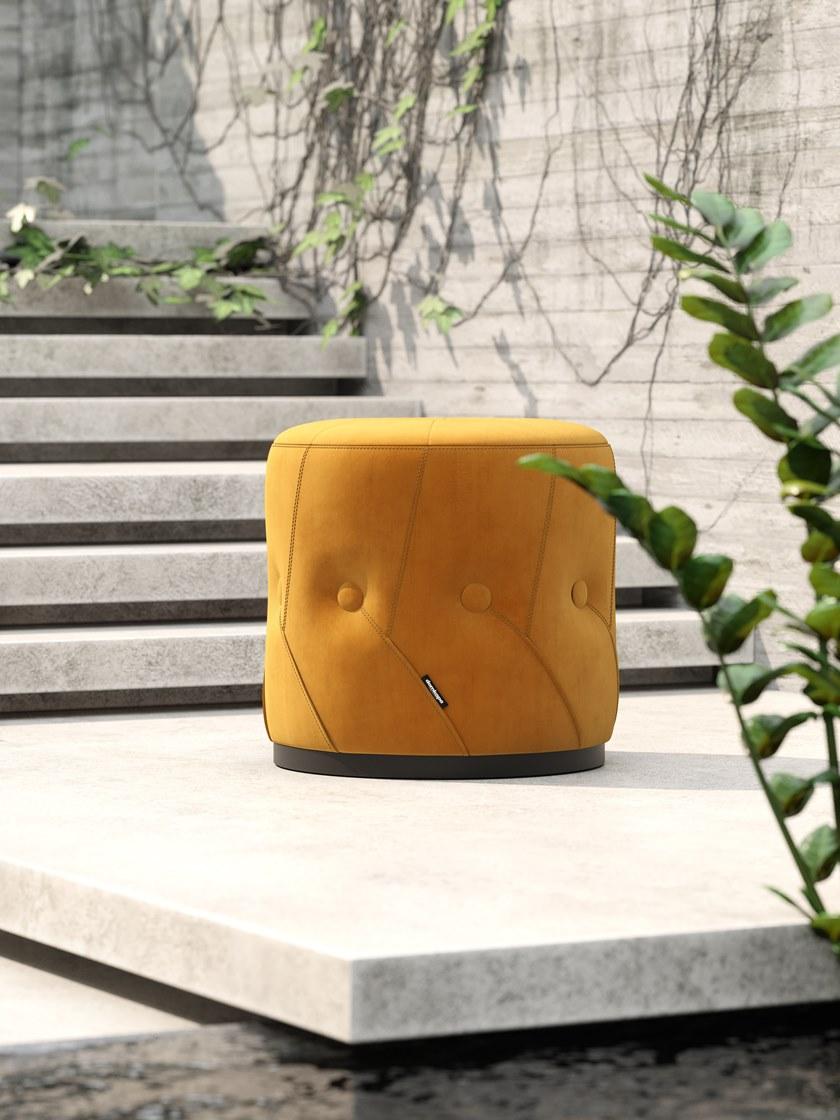 Domkapa Круглый бархатный пуф  Dkh12  - Вид №2