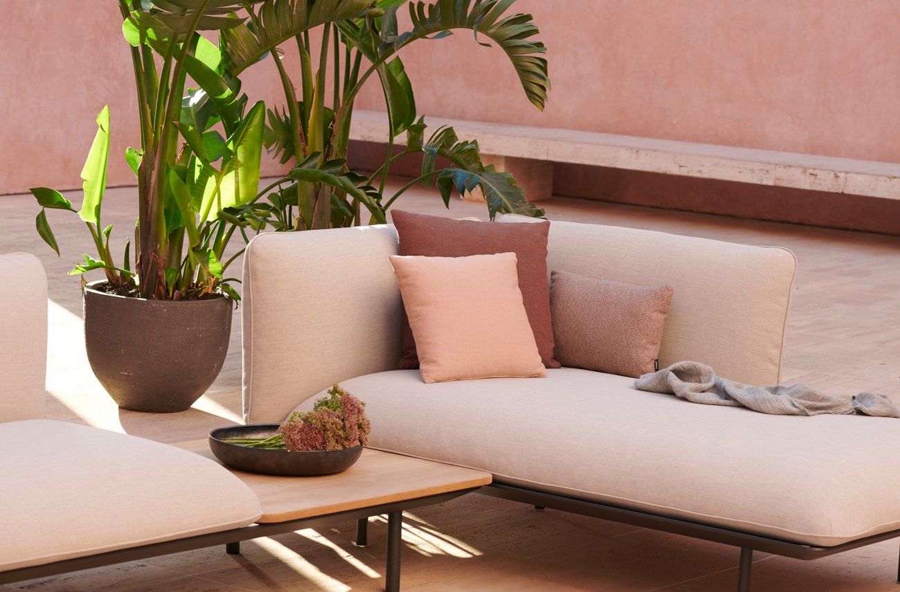 Тканевый угловой модульный садовый диван TRIBÙ Senja ARCH-00108940 - Вид №11