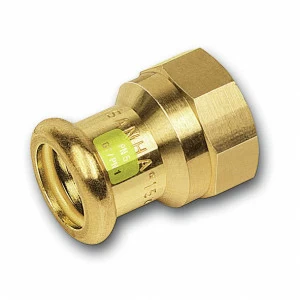 11127042112 SANHA 11270G пресс-фитинг газ, бронза, муфта переходная ВПр-ВР 42x11/2 мм