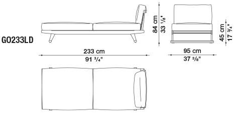 B&B Italia Outdoor Диван с шезлонгом Gio sun-id-1442753 - Вид №22