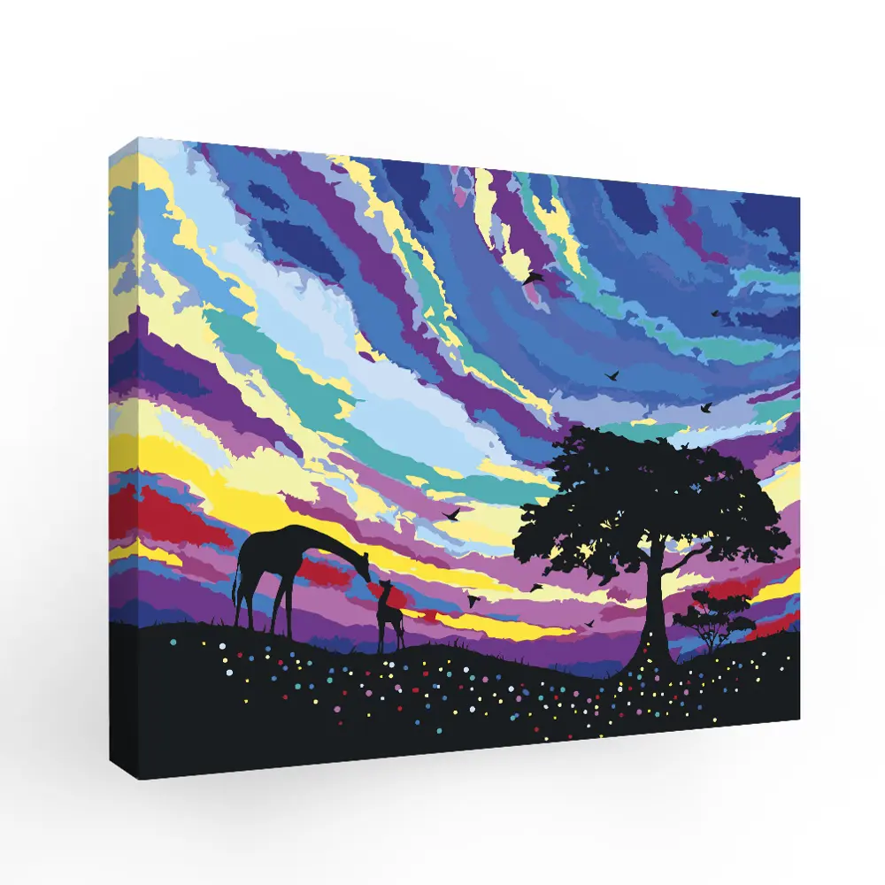 Картина по номерам Африканск закат 40х50 см FBRUSH STLM-2124053 - Вид №1