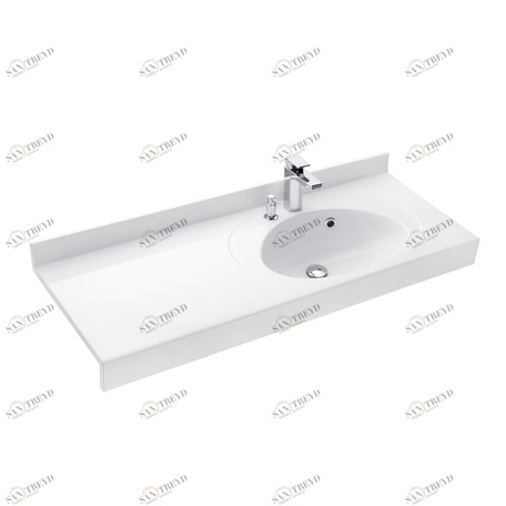 1A70103NOT01R Подвесная раковина настенная прямоугольная AQUATON ОТЕЛЬ белая