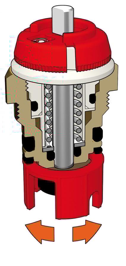Термостатический клапан с предварительной настройкой CALEFFI 426 ARCH-00126231 - Вид №1
